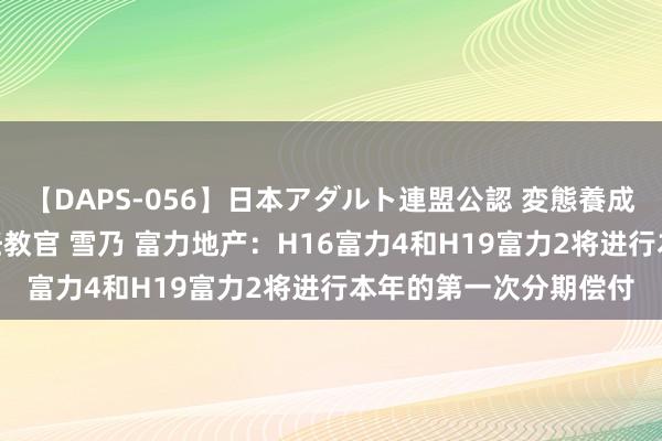 【DAPS-056】日本アダルト連盟公認 変態養成教育センター S的主任教官 雪乃 富力地产：H16富力4和H19富力2将进行本年的第一次分期偿付