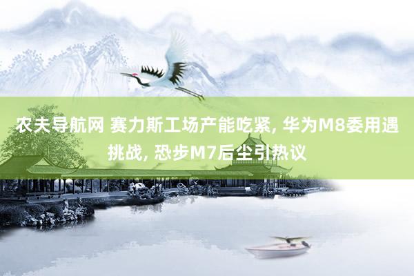 农夫导航网 赛力斯工场产能吃紧， 华为M8委用遇挑战， 恐步M7后尘引热议